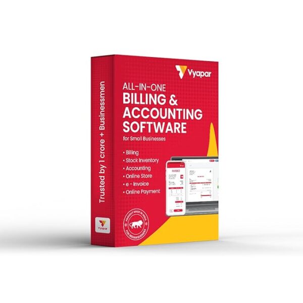 1 year Gold Vyapar GST Billing, Inventory & Accounting Software