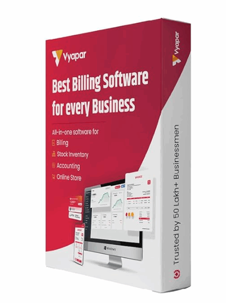 Vyapar GST Software for Billing, Inventory & Accounting| Combo plan (Desktop + Mobile) | Email delivery